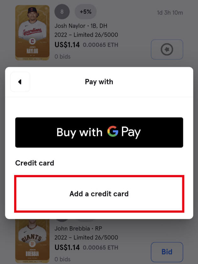Add a credit card