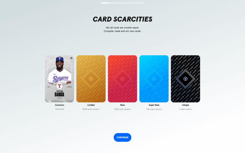 Sorare MLBのカードレアリティの説明