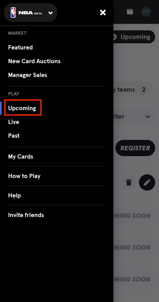 Sorare NBA Upcoming画像